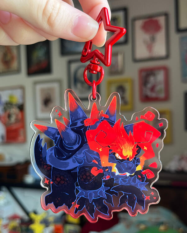 Furious Koopa Keychain